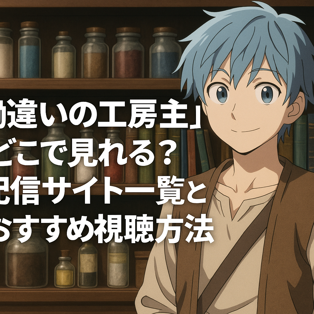 『勘違いの工房主』どこで見れる？配信サイト一覧とおすすめ視聴方法