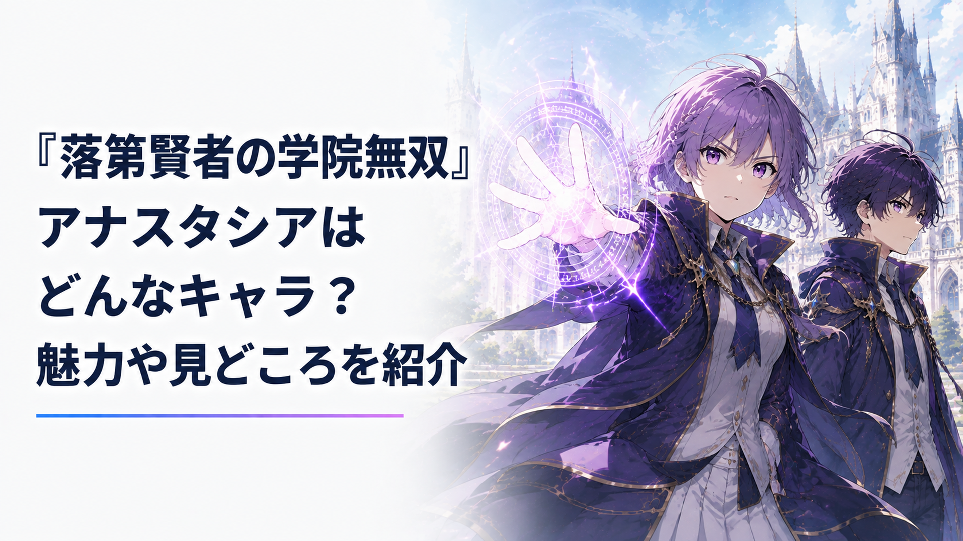 エフタルの隣で魔法を構え、決意に満ちた表情を見せるアナスタシア